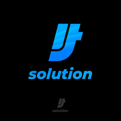 它的解决方案。标志为IT公司。