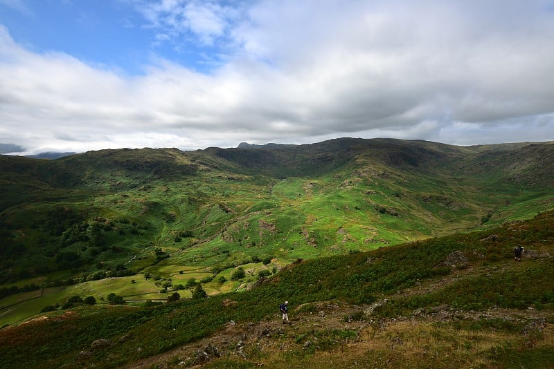 Easedale山谷的阳光