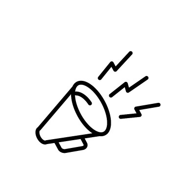 插图向量图形的扩音器图标模板