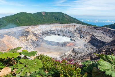 哥斯达黎加的Poas火山