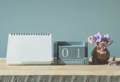 冬季时间12月1日，日历12月1日