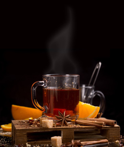 橙色的茶