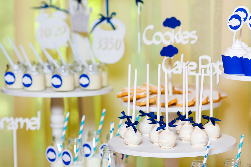Candy bar on baby's christening or birthday party 