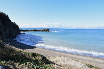 叶山海岸，叶岛和富士山