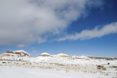 荒地在雪