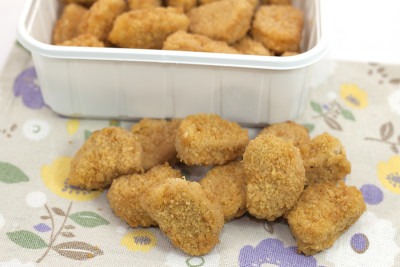 面包鸡肉饼