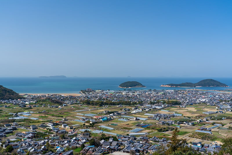 香川县三代市新尾市美丽的景色