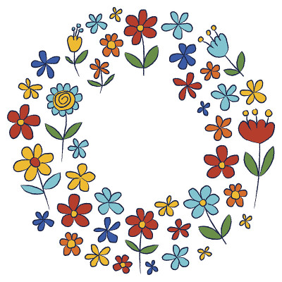 向量集涂鸦花