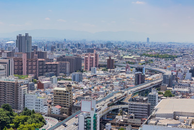 日本大阪市区的景色