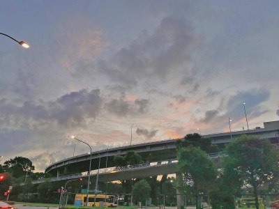 城市美丽的天空