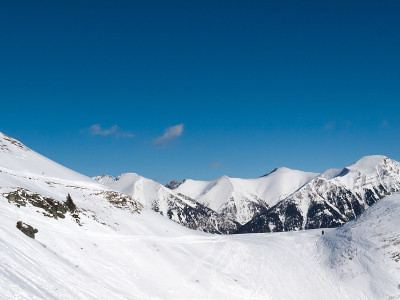 阿尔卑斯山的滑雪区