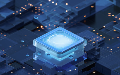 电路与材料，科学与技术，三维渲染。