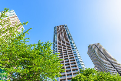 东京的高层公寓。