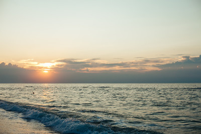 海上日落