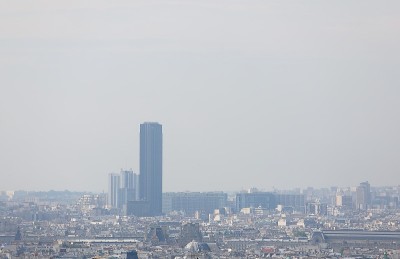 摩天大楼市中心城市景观法国巴黎