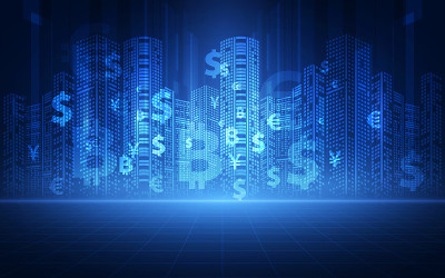 金融技术的概念。FinTech。外汇。