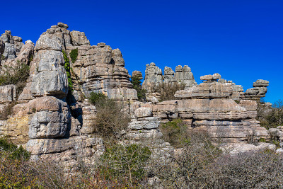 El Torcal de Antequera, Andalusia, Spain，在Antequer