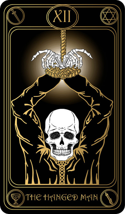 The hanged man Tarot card