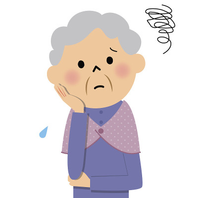 女性老年人,麻烦