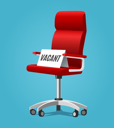 Vacancy chair concept illustration
