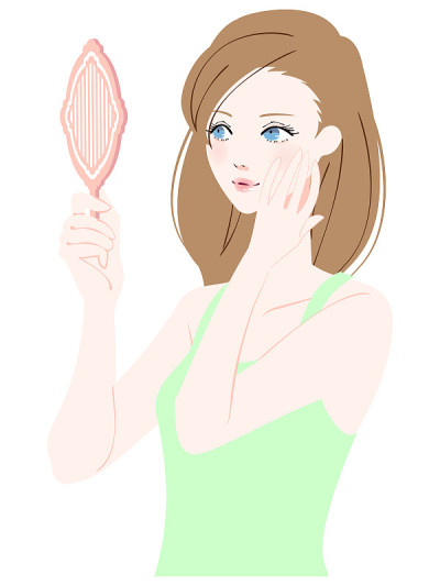 照镜子的女人