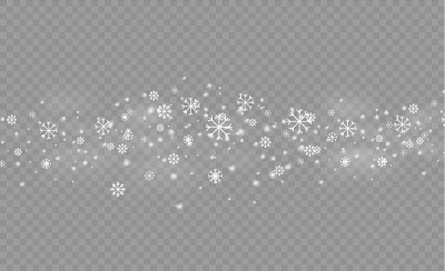 圣诞雪下降。