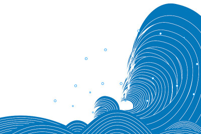 日式海浪