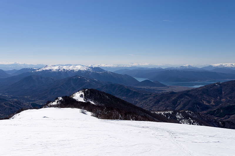 希腊佛罗里达州滑雪中心维格拉的山景