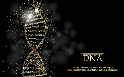 DNA序列，发光的DNA编码结构。