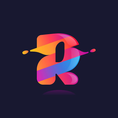 R字母标志与振动波梯度偏移。