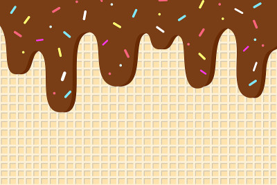 Ice cream chocolate melted background.