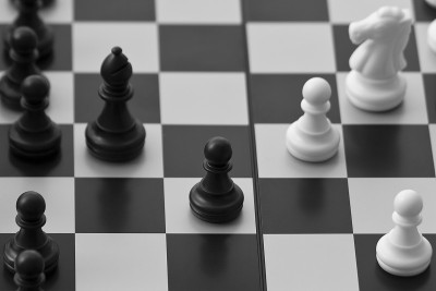 棋盘上黑棋和白棋