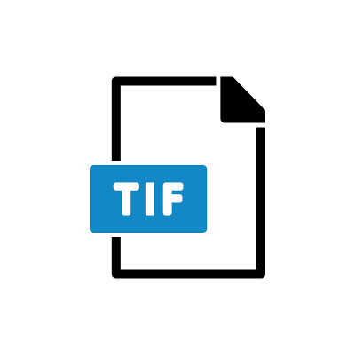 TIF文件格式图标库存插图
