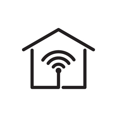 智能家居矢量图标平面设计，标志，网站，社交媒体，移动应用程序，ui