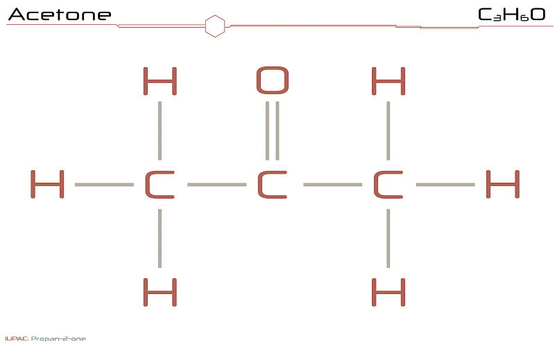 分子的丙酮