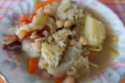 素菜炖菜鹰嘴豆绿白菜胡萝卜萝卜