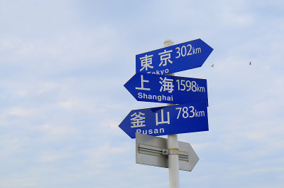 距离方向标志日本