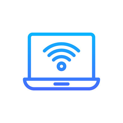 Wifi连接矢量图标。酒店和服务标志EPS 10
