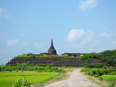 缅甸Mrauk U的Koe-thaung寺庙