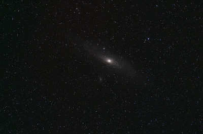 Andromeda Galaxy M31.  Stars and space dust in the