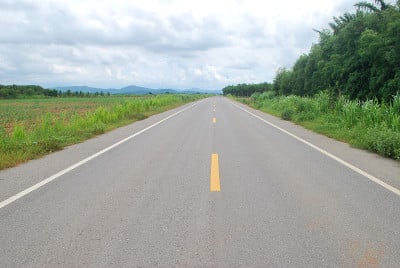 沥青道路。