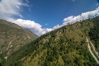 印度北坎德邦Sankri山脉的一般风景