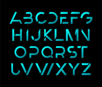 未来现代字母