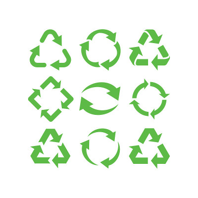 recycle icon set, Recycle Recycling symbol. Vector