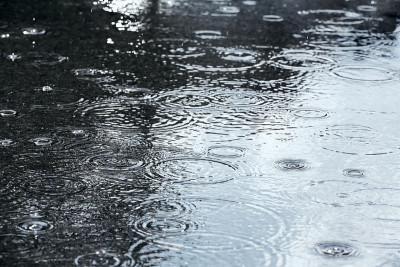 水坑与雨滴