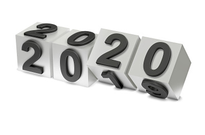 2020年的新年用立方体