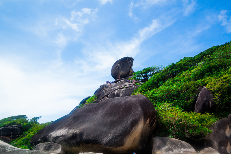 泰国的热带海滩岛，斯米兰国家公园