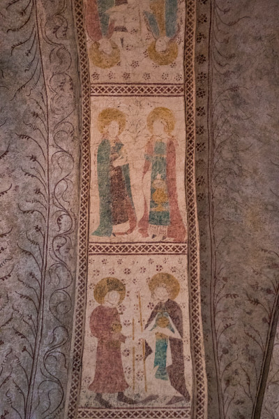 老乌普萨拉教堂的壁画、壁画和基督教艺术(Gamla Uppsala Kyrka)