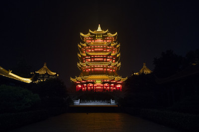 黄鹤楼灯光秀