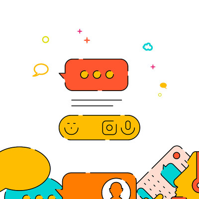 Smartphone messaging filled line icon, simple illu
